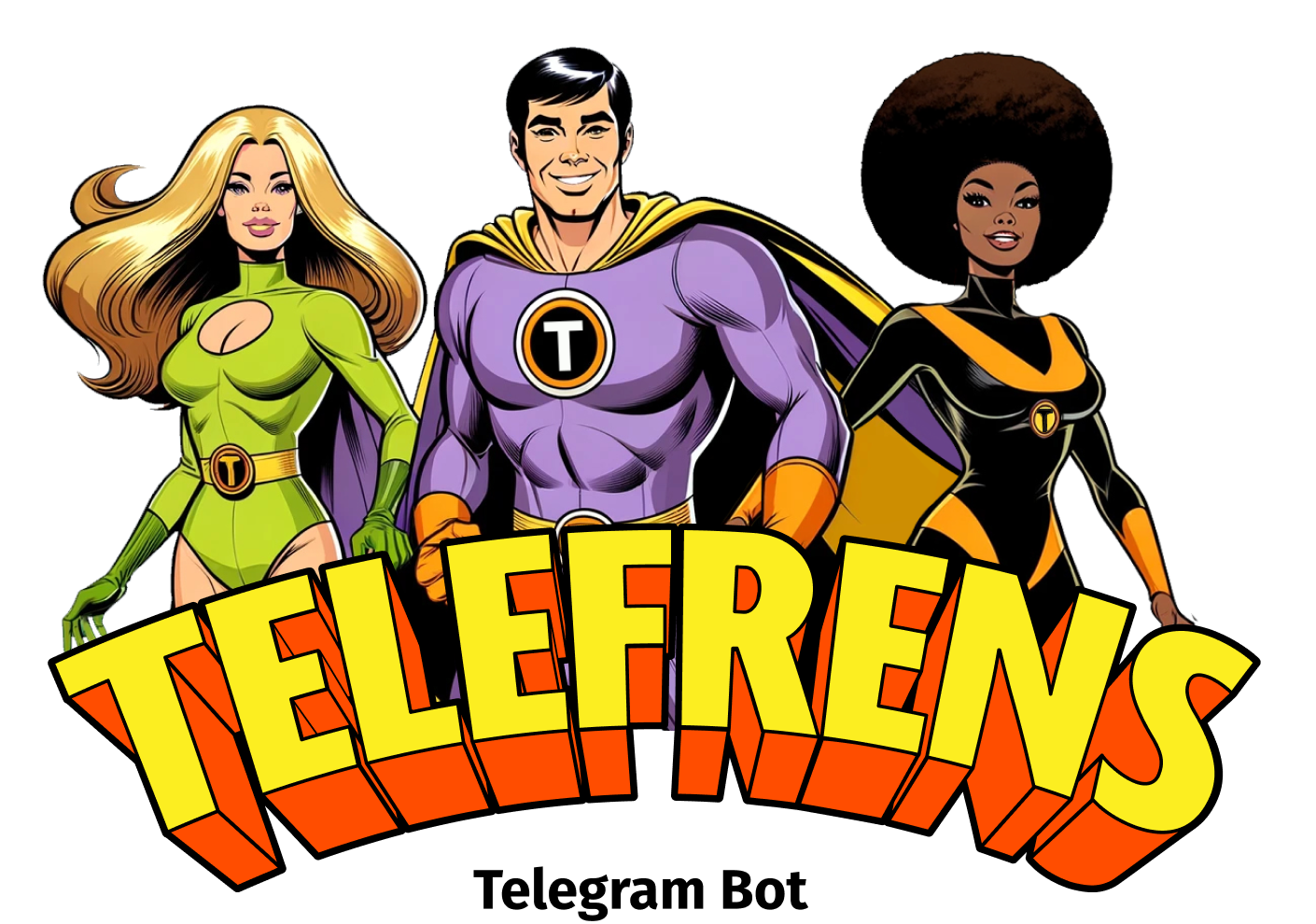 Telefrens logo with Telegram Bot label
