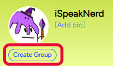 Click the 'Create Group' button in Telefrens